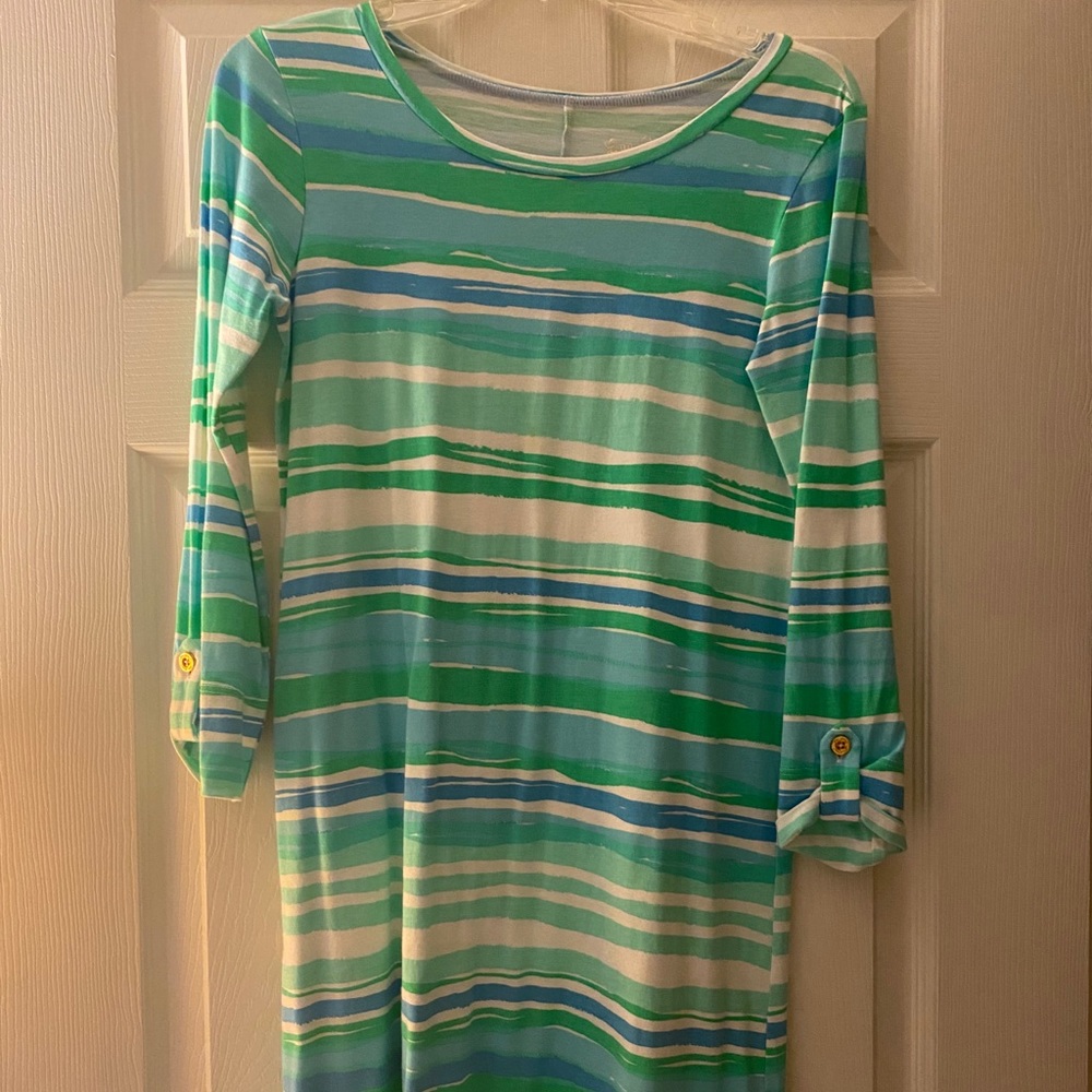 Lily Pulitzer linen dress.